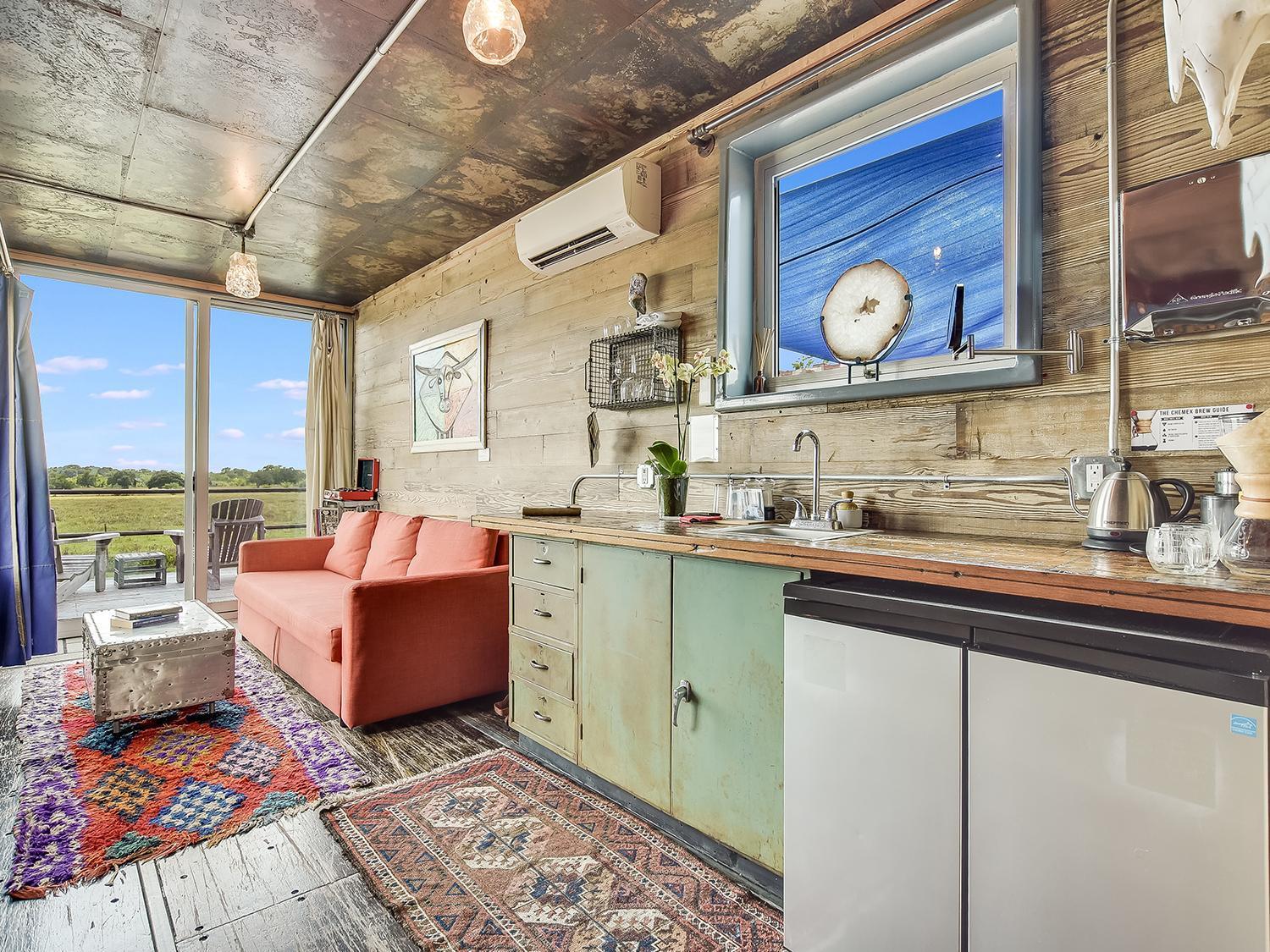 Flophouze Shipping Container Hotel Round Top Zimmer foto